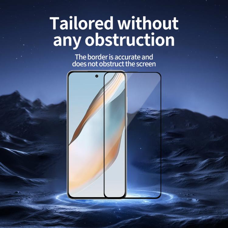 For OPPO K12 Plus 5pcs / Pack Do As You Wish Silk Screen Printed HD Tempered Glass Film - Black