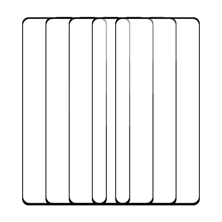 For OPPO A3 5G 5pcs / Pack Do As You Wish Silk Screen Printed HD Tempered Glass Film - Black