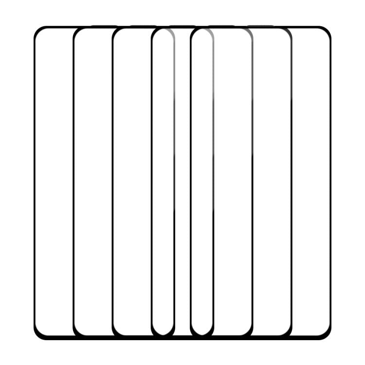For OPPO K12x 5pcs / Pack Do As You Wish Silk Screen Printed HD Tempered Glass Film - Black