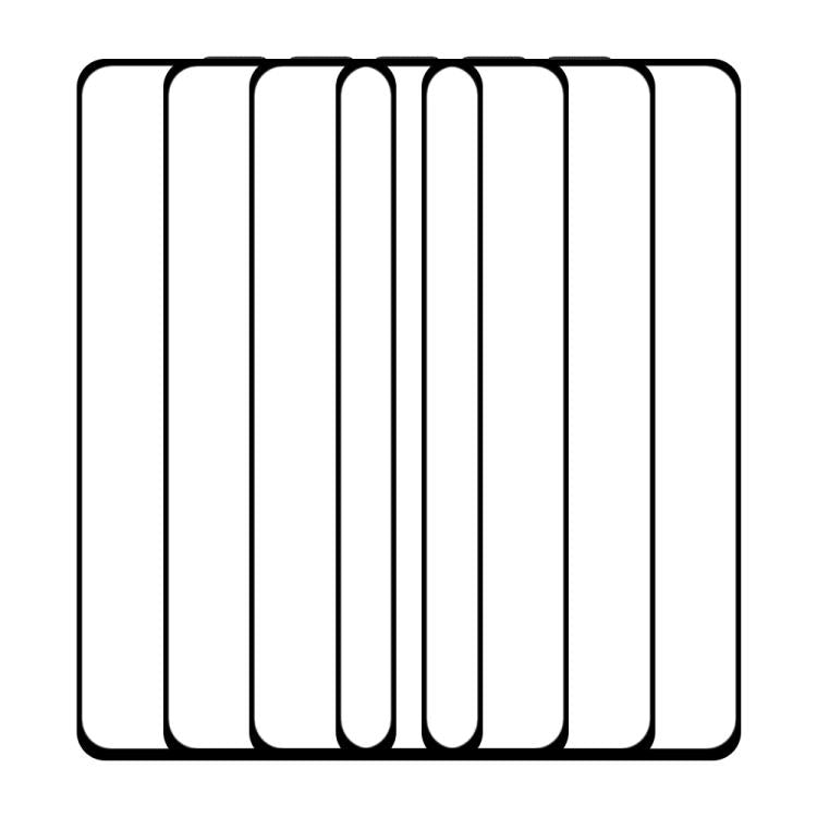 For OPPO A3x 5G 5pcs / Pack Do As You Wish Silk Screen Printed HD Tempered Glass Film - Black