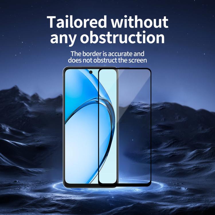 For OPPO A60 5pcs / Pack Do As You Wish Silk Screen Printed HD Tempered Glass Film - Black