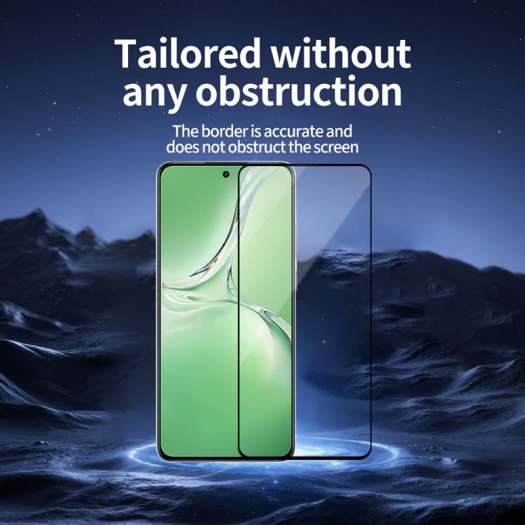 For OPPO K12 5pcs / Pack Do As You Wish Silk Screen Printed HD Tempered Glass Film - Black