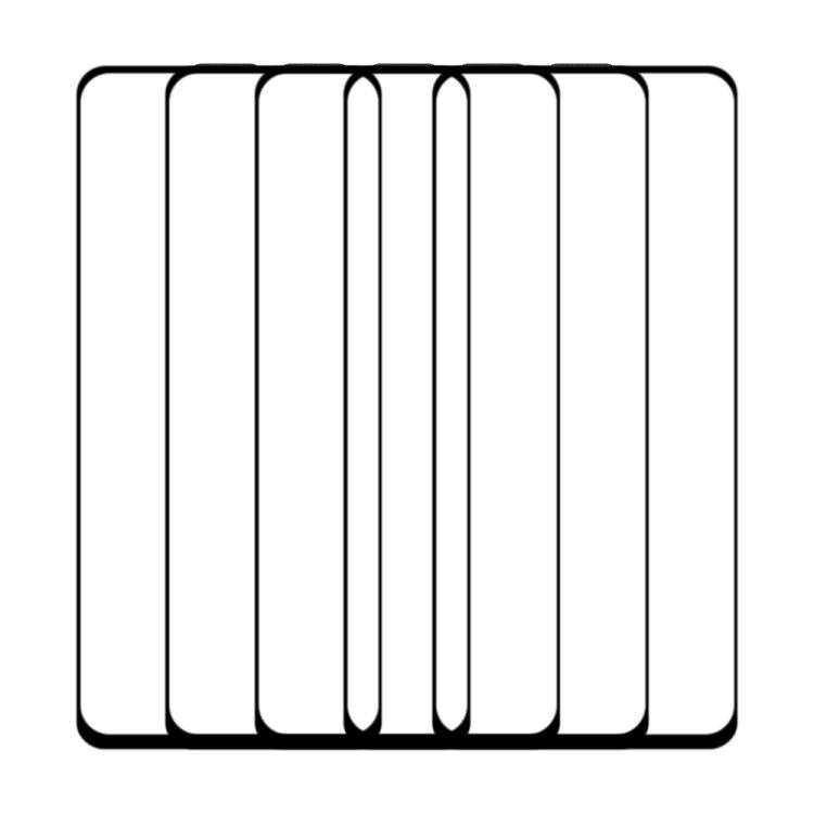 For OPPO A2 5G 5pcs / Pack Do As You Wish Silk Screen Printed HD Tempered Glass Film - Black