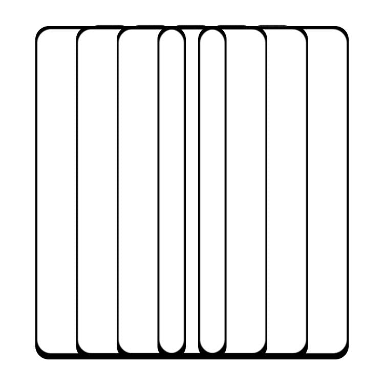 For OPPO A58 4G 5pcs / Pack Do As You Wish Silk Screen Printed HD Tempered Glass Film - Black