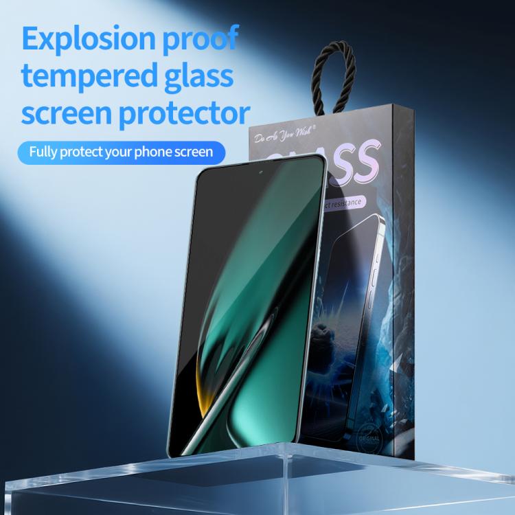 For OPPO K11 5pcs / Pack Do As You Wish Silk Screen Printed HD Tempered Glass Film - Black