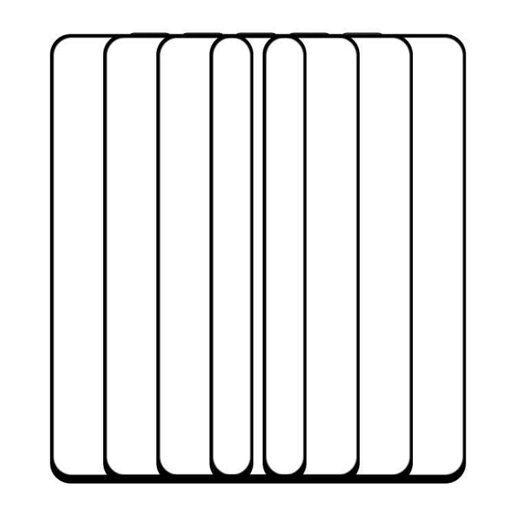 For OPPO A1 5G 5pcs / Pack Do As You Wish Silk Screen Printed HD Tempered Glass Film - Black
