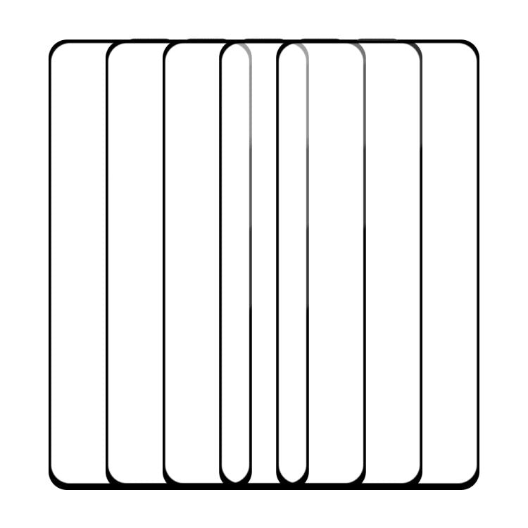 For OPPO K10x 5pcs / Pack Do As You Wish Silk Screen Printed HD Tempered Glass Film - Black