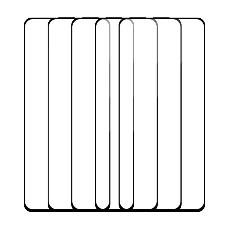 For OPPO K10 Energy 5pcs / Pack Do As You Wish Silk Screen Printed HD Tempered Glass Film - Black