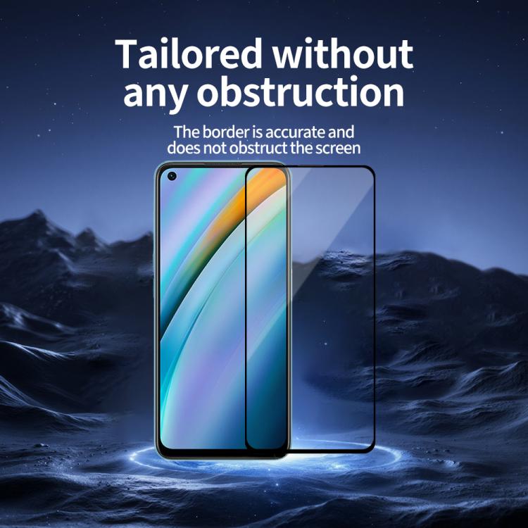 For OPPO K10 5pcs / Pack Do As You Wish Silk Screen Printed HD Tempered Glass Film - Black