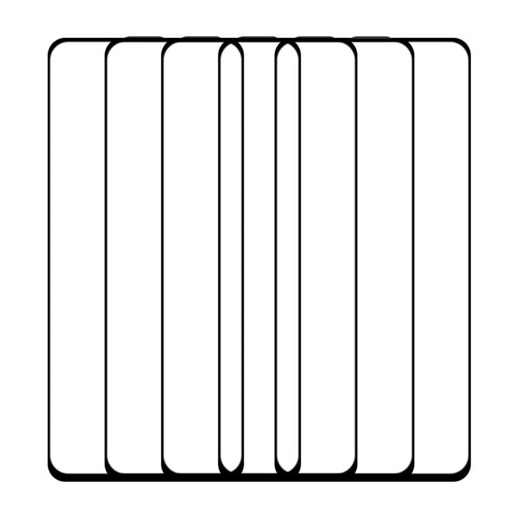 For OPPO A96 5pcs / Pack Do As You Wish Silk Screen Printed HD Tempered Glass Film - Black