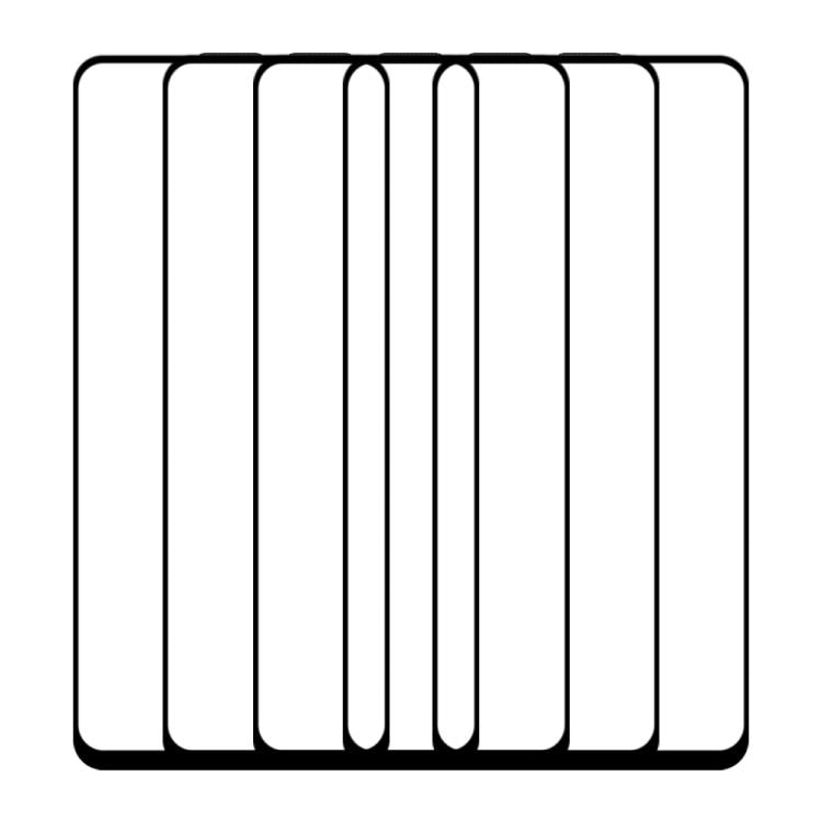 For OPPO A36 5pcs / Pack Do As You Wish Silk Screen Printed HD Tempered Glass Film - Black