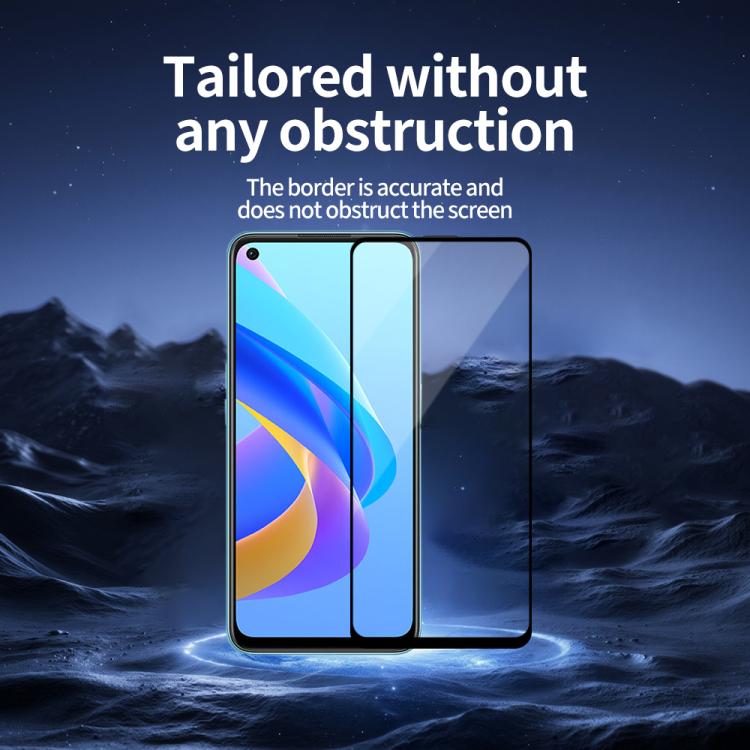 For OPPO A36 5pcs / Pack Do As You Wish Silk Screen Printed HD Tempered Glass Film - Black