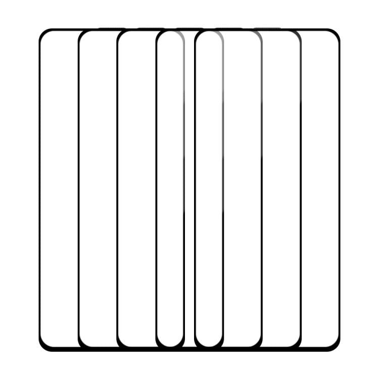 For OPPO K9x 5pcs / Pack Do As You Wish Silk Screen Printed HD Tempered Glass Film - Black