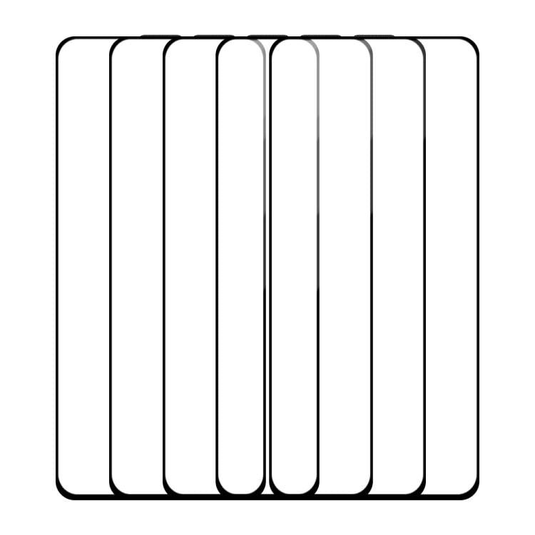 For OPPO Reno7 Pro 5G 5pcs / Pack Do As You Wish Silk Screen Printed HD Tempered Glass Film - Black