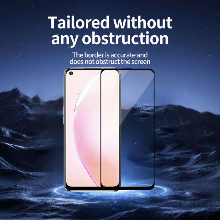 For OPPO A93s 5pcs / Pack Do As You Wish Silk Screen Printed HD Tempered Glass Film - Black
