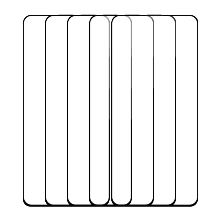 For OPPO K9 5pcs / Pack Do As You Wish Silk Screen Printed HD Tempered Glass Film - Black