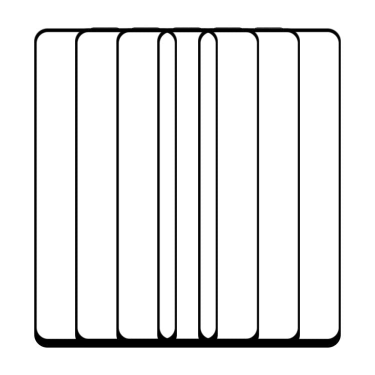 For OPPO A54 5pcs / Pack Do As You Wish Silk Screen Printed HD Tempered Glass Film - Black