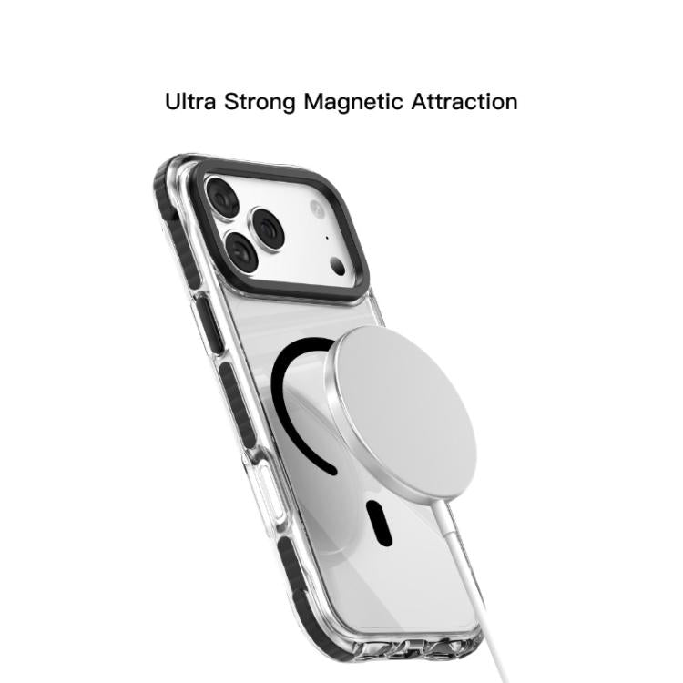 For iPhone 17 Pro Mutural Transparent Color Series PC+TPU Magnetic MagSafe Phone Case