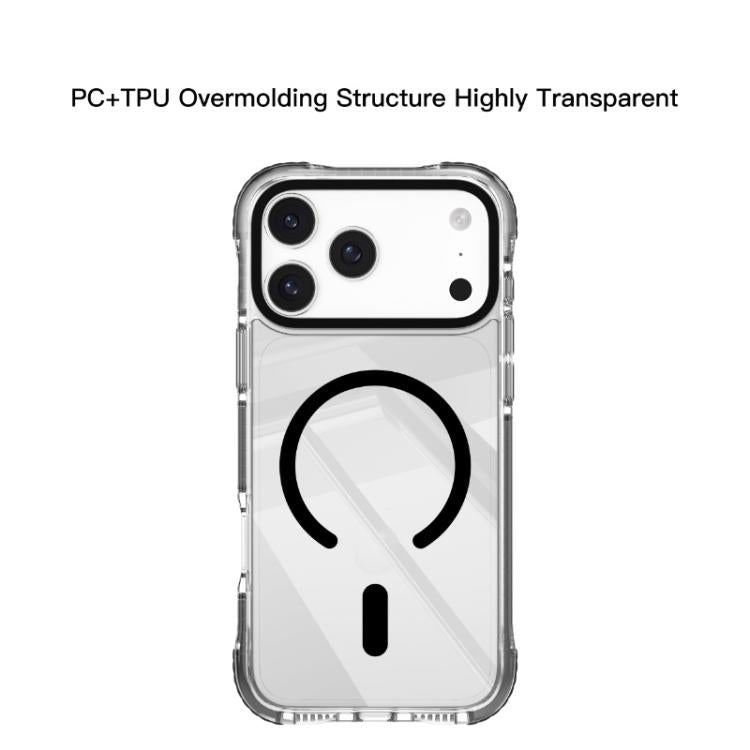 For iPhone 17 Pro Mutural Transparent Color Series PC+TPU Magnetic MagSafe Phone Case