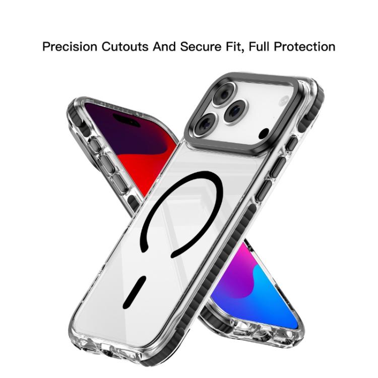 For iPhone 17 Pro Mutural Transparent Color Series PC+TPU Magnetic MagSafe Phone Case