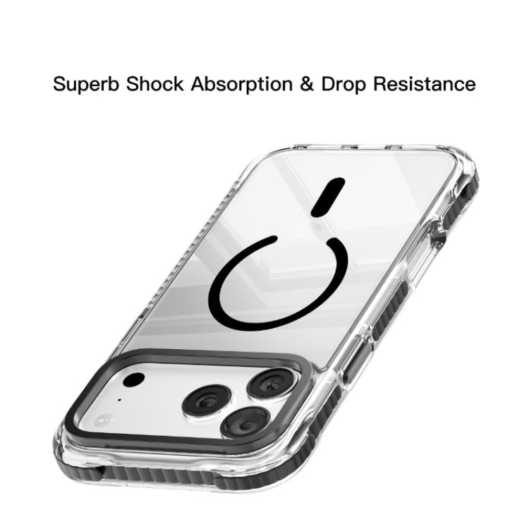 For iPhone 17 Pro Mutural Transparent Color Series PC+TPU Magnetic MagSafe Phone Case