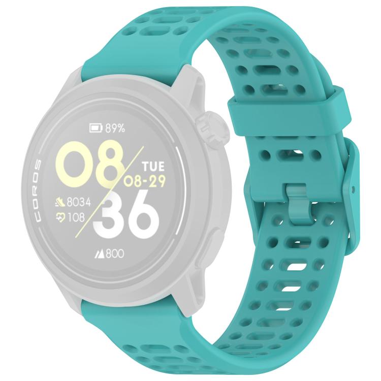 22mm xDfind For COROS Breathable Hole Pure Color Silicone Watch Band