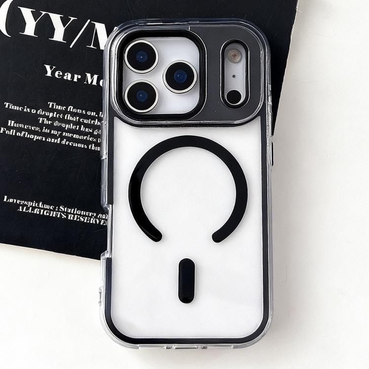 For iPhone 17 Pro Max Large Hole Camera Macaron Transparency MagSafe Phone Case
