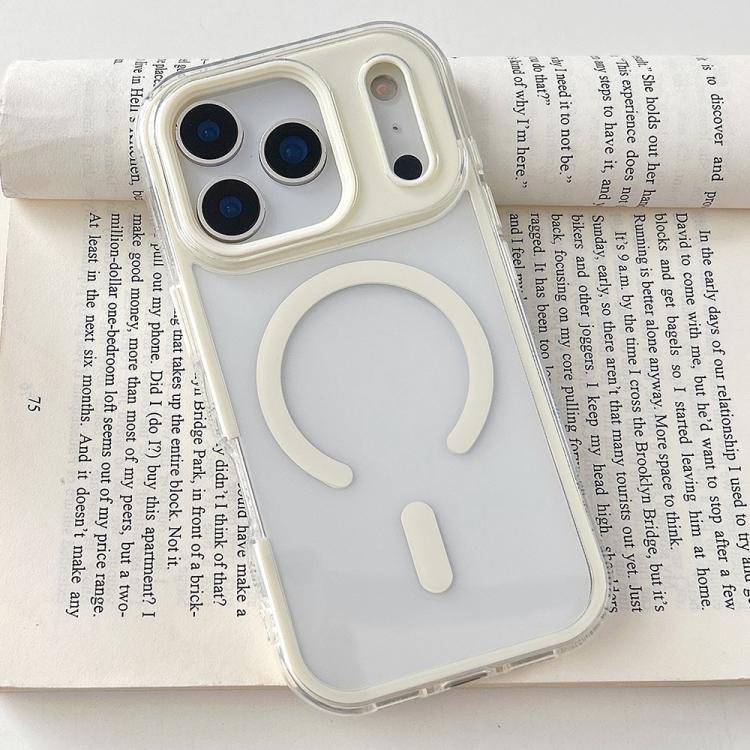 For iPhone 17 Pro Max Large Hole Camera Macaron Transparency MagSafe Phone Case