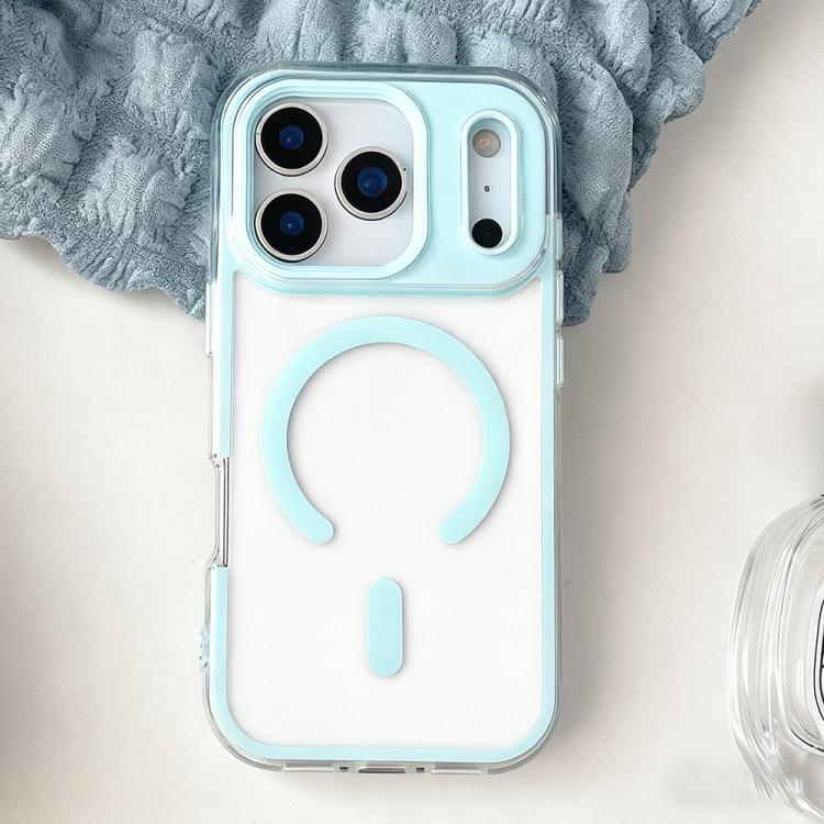 For iPhone 17 Pro Large Hole Camera Macaron Transparency MagSafe Phone Case