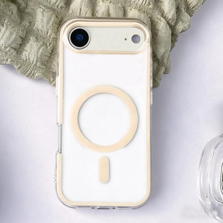 For iPhone Air Large Hole Camera Macaron Transparency MagSafe Phone Case