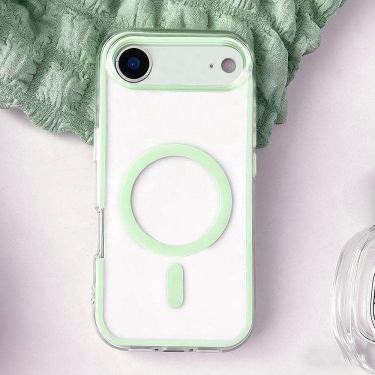 For iPhone Air Large Hole Camera Macaron Transparency MagSafe Phone Case