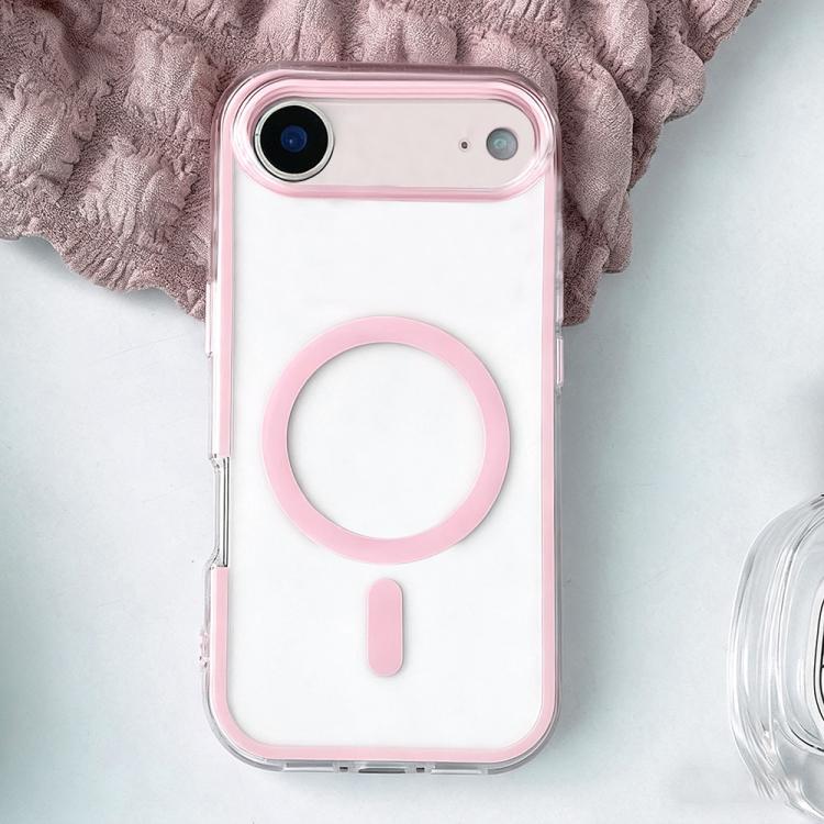 For iPhone Air Large Hole Camera Macaron Transparency MagSafe Phone Case