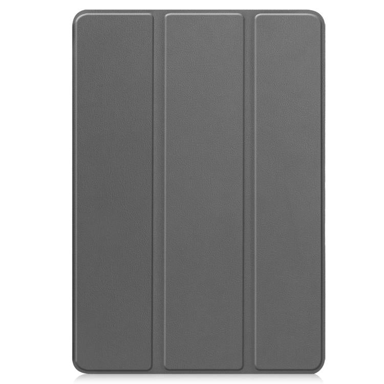 For Xiaomi Redmi Pad 2 Pro Custer TPU Pure Color 3-Fold Holder Smart Leather Tablet Case with Pen Tray