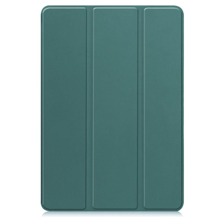 For Xiaomi Redmi Pad 2 Pro Custer TPU Pure Color 3-Fold Holder Smart Leather Tablet Case with Pen Tray