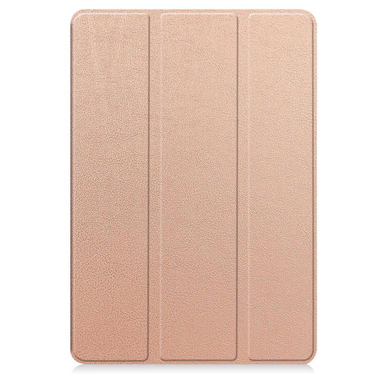 For Xiaomi Redmi Pad 2 Pro Custer TPU Pure Color 3-Fold Holder Smart Leather Tablet Case with Pen Tray