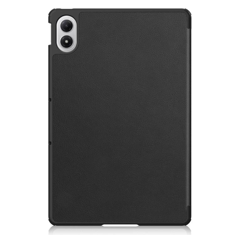 For Xiaomi Redmi Pad 2 Pro Custer Texture 3-Fold Holder Leather Smart Tablet Case