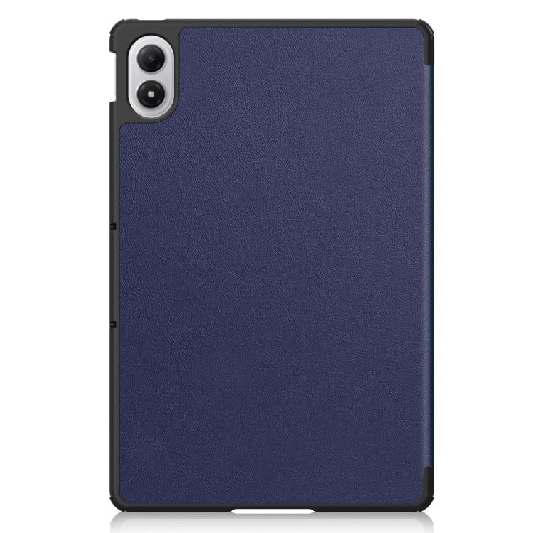 For Xiaomi Redmi Pad 2 Pro Custer Texture 3-Fold Holder Leather Smart Tablet Case