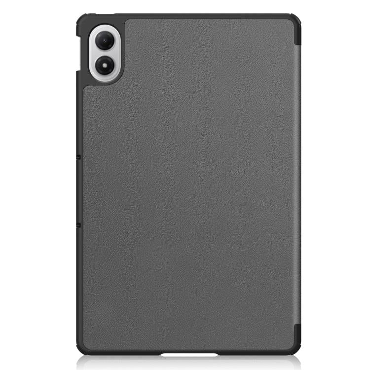 For Xiaomi Redmi Pad 2 Pro Custer Texture 3-Fold Holder Leather Smart Tablet Case
