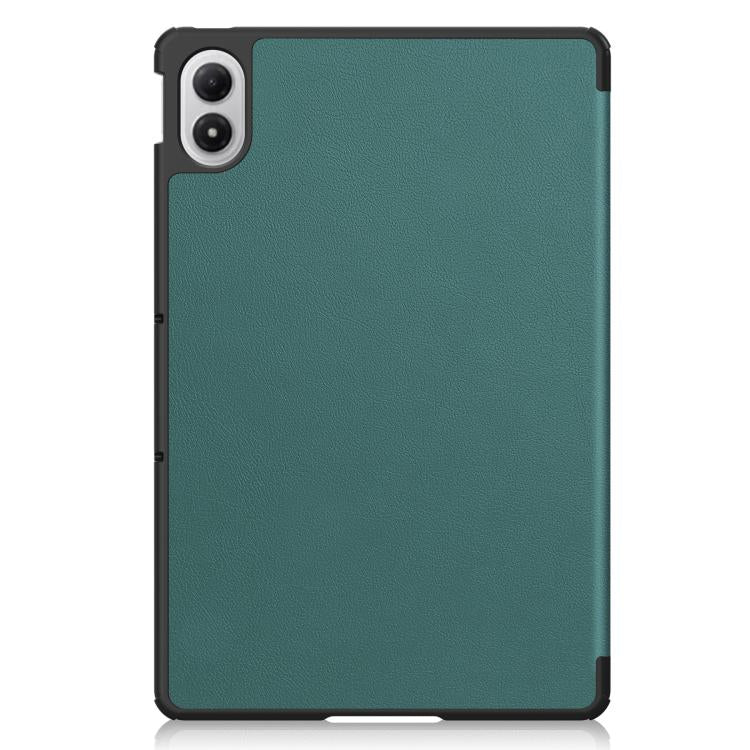 For Xiaomi Redmi Pad 2 Pro Custer Texture 3-Fold Holder Leather Smart Tablet Case