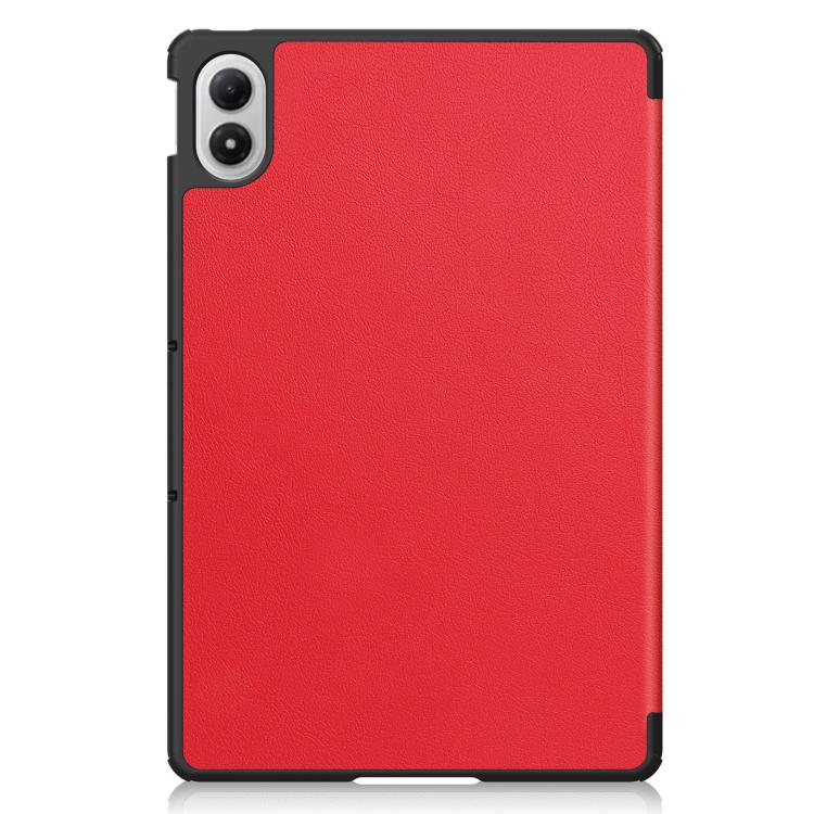 For Xiaomi Redmi Pad 2 Pro Custer Texture 3-Fold Holder Leather Smart Tablet Case