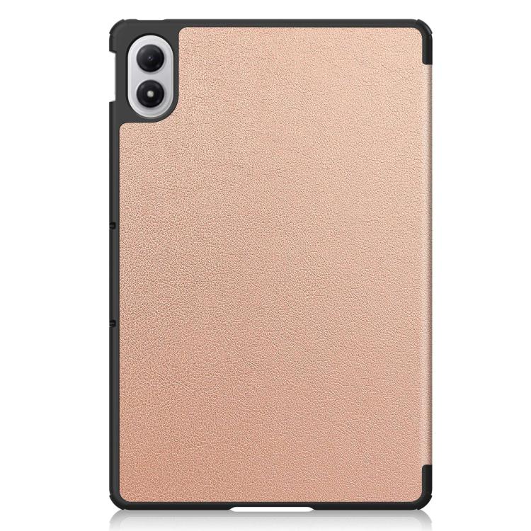 For Xiaomi Redmi Pad 2 Pro Custer Texture 3-Fold Holder Leather Smart Tablet Case