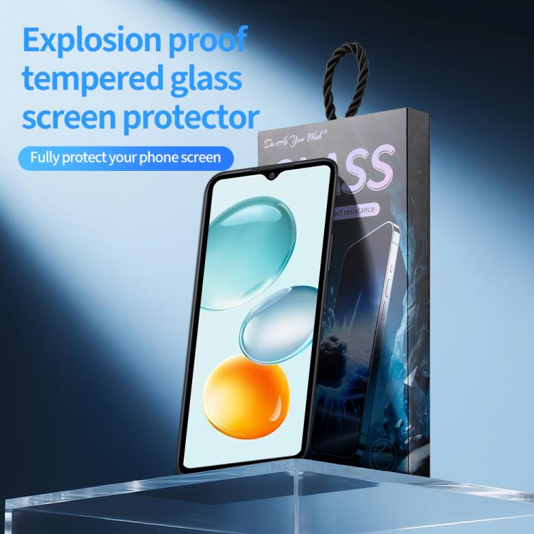 For Honor Play9C Do As You Wish Silk Screen Printed HD Tempered Glass Film - Black