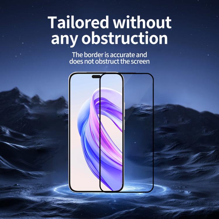 For Honor X50i+ Do As You Wish Silk Screen Printed HD Tempered Glass Film - Black