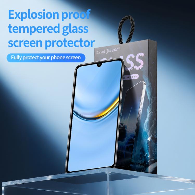 For Honor Play 20 Pro Do As You Wish Silk Screen Printed HD Tempered Glass Film - Black