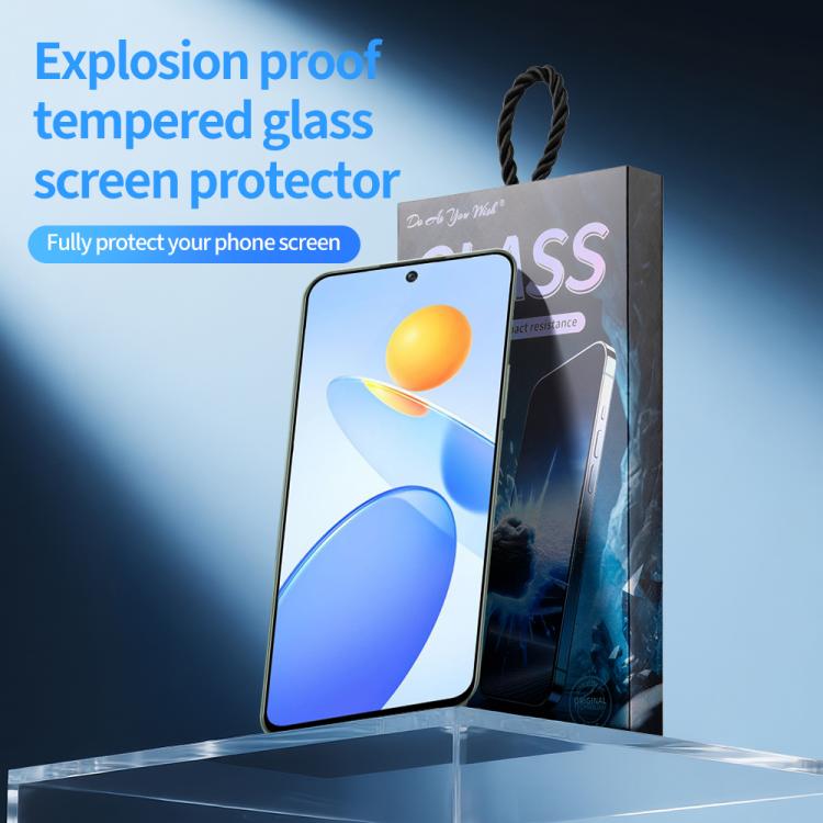 For Honor Play7T Pro Do As You Wish Silk Screen Printed HD Tempered Glass Film - Black