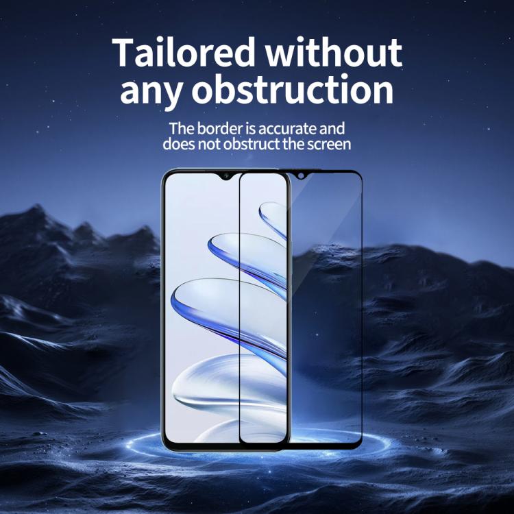 For Honor 70 Lite Do As You Wish Silk Screen Printed HD Tempered Glass Film - Black