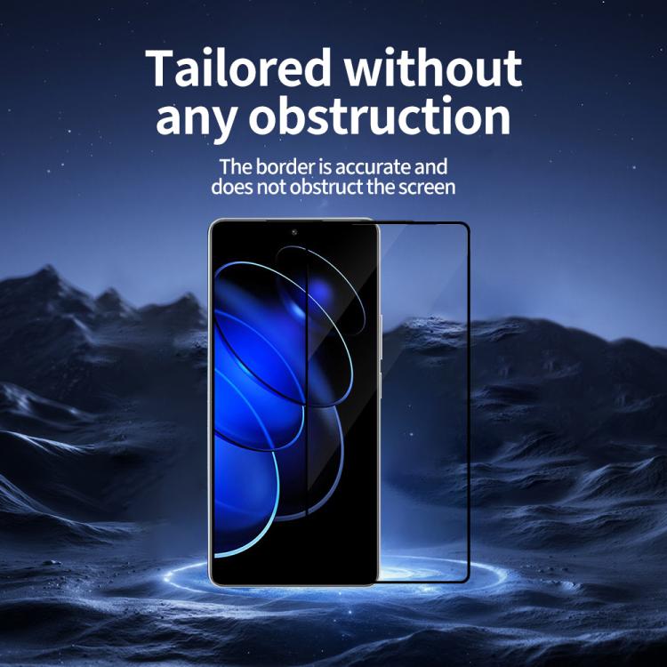 For Honor 80 GT Do As You Wish Silk Screen Printed HD Tempered Glass Film - Black