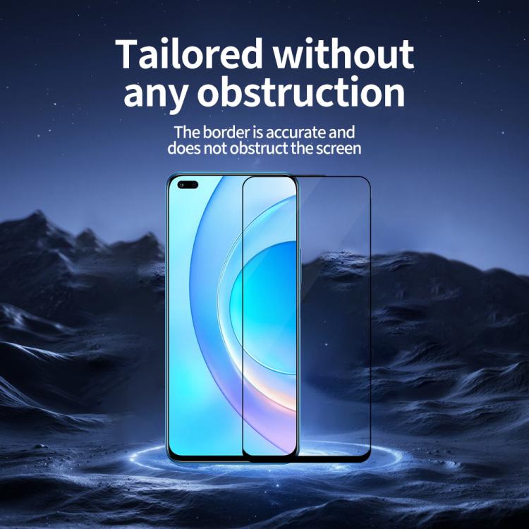 For Honor 50 Lite Do As You Wish Silk Screen Printed HD Tempered Glass Film - Black