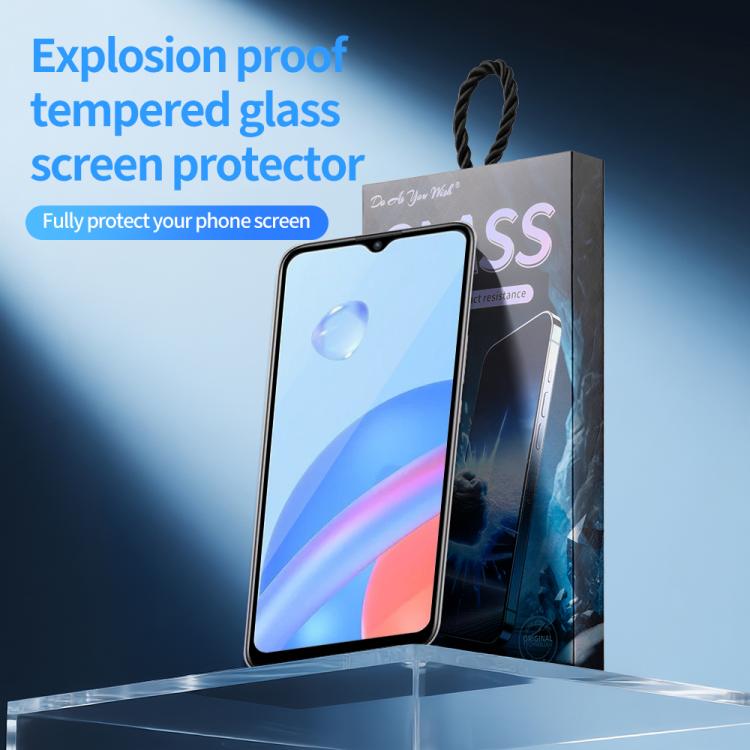 For Honor Play 5T Do As You Wish Silk Screen Printed HD Tempered Glass Film - Black
