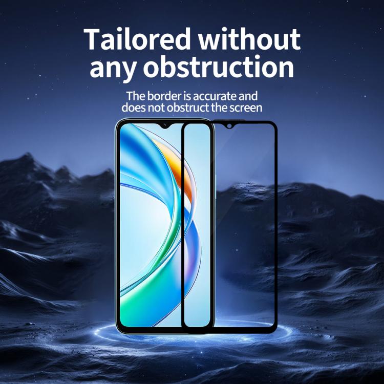 For Honor Play 9A Do As You Wish Silk Screen Printed HD Tempered Glass Film - Black